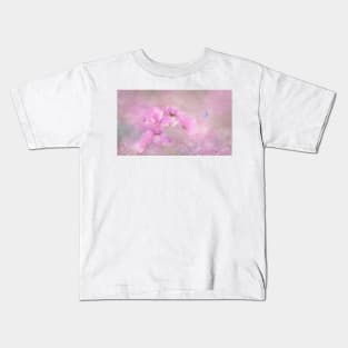 Pink soft flowers Kids T-Shirt